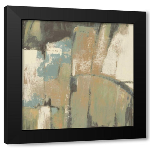 Structural Abstract II Black Modern Wood Framed Art Print with Double Matting by OToole, Tim