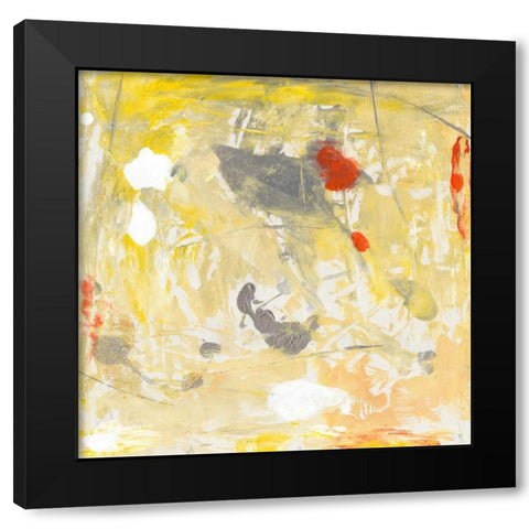 Lemon Jostle I Black Modern Wood Framed Art Print with Double Matting by OToole, Tim