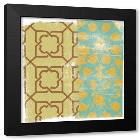Moorish Study II Black Modern Wood Framed Art Print with Double Matting by Saunders, Alonzo