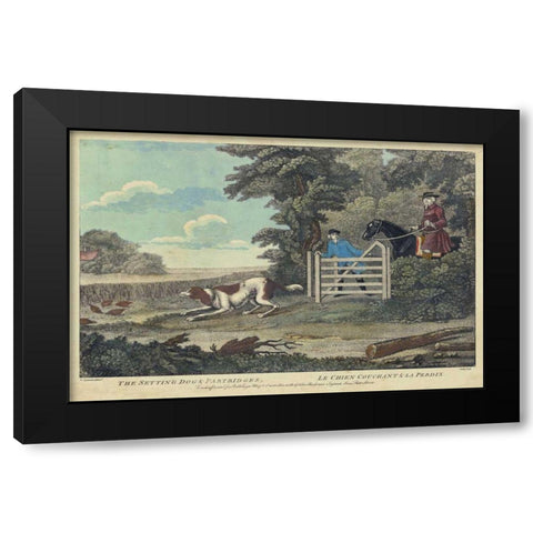 The Thrill of the Chase I Black Modern Wood Framed Art Print by Unknown