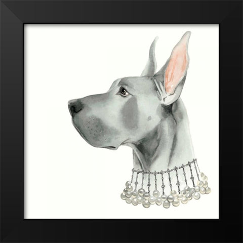 Haute Hounds I Black Modern Wood Framed Art Print by Popp, Grace
