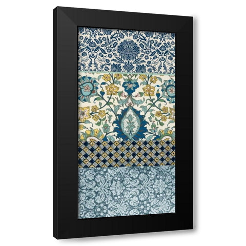 Bohemian Tapestry III Black Modern Wood Framed Art Print with Double Matting by Vision Studio