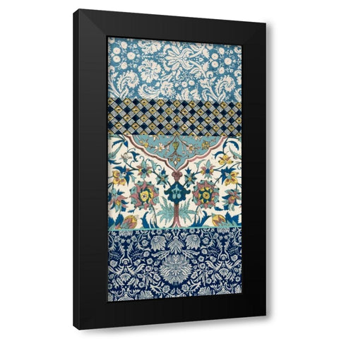 Bohemian Tapestry IV Black Modern Wood Framed Art Print with Double Matting by Vision Studio
