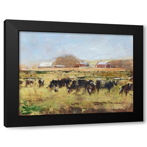 Out to Pasture II Black Modern Wood Framed Art Print by Harper, Ethan