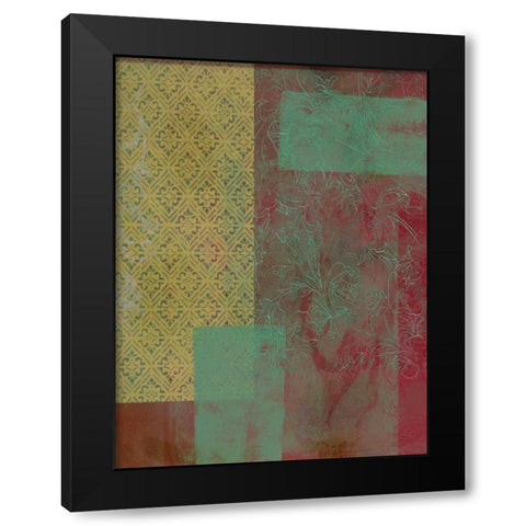 Brocade Tapestry I Black Modern Wood Framed Art Print with Double Matting by McCavitt, Naomi