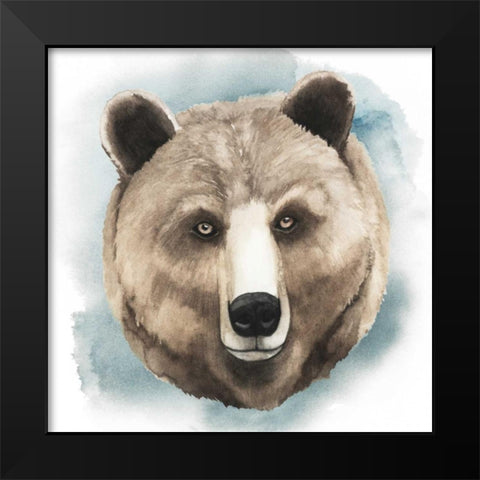 Greenwood Animals IV Black Modern Wood Framed Art Print by Popp, Grace