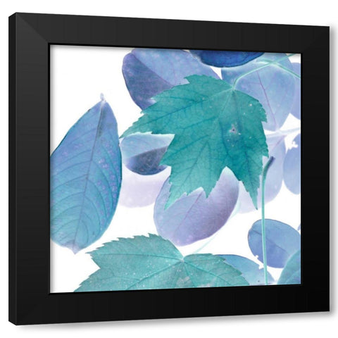 Xray Leaves III Black Modern Wood Framed Art Print by Vision Studio