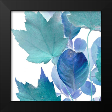 Xray Leaves IV Black Modern Wood Framed Art Print by Vision Studio
