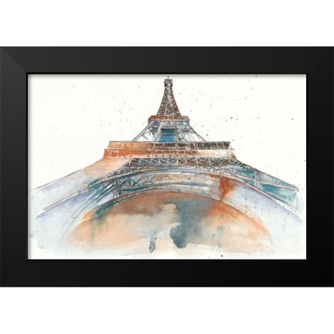 View of Eiffel I Black Modern Wood Framed Art Print by Wang, Melissa
