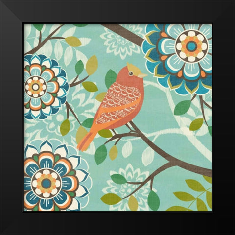 Flock Together III Black Modern Wood Framed Art Print by Kappa, Diane