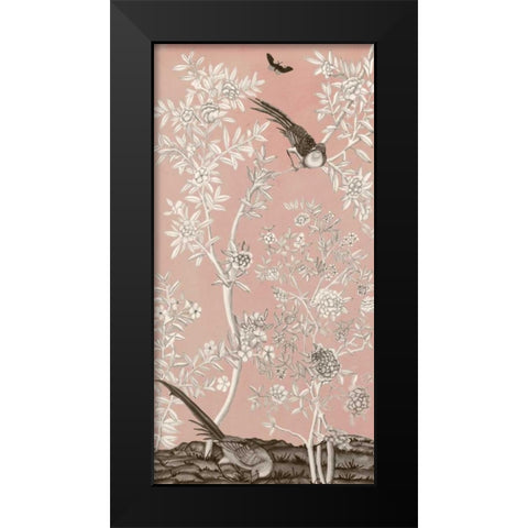 Blush Chinoiserie II Black Modern Wood Framed Art Print by McCavitt, Naomi