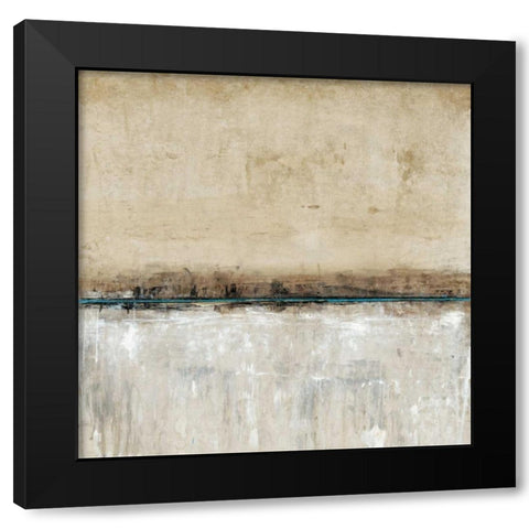 Blue Line II Black Modern Wood Framed Art Print by OToole, Tim