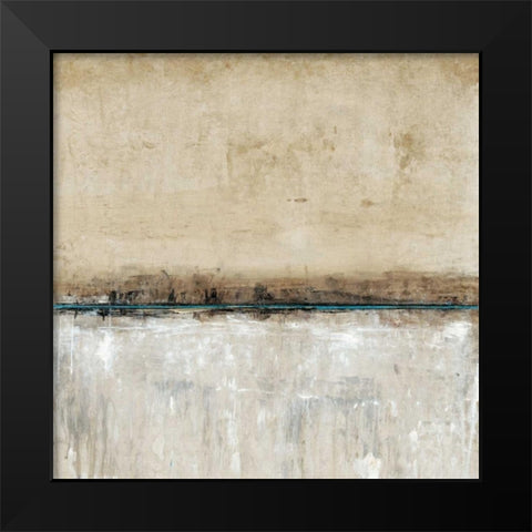 Blue Line II Black Modern Wood Framed Art Print by OToole, Tim
