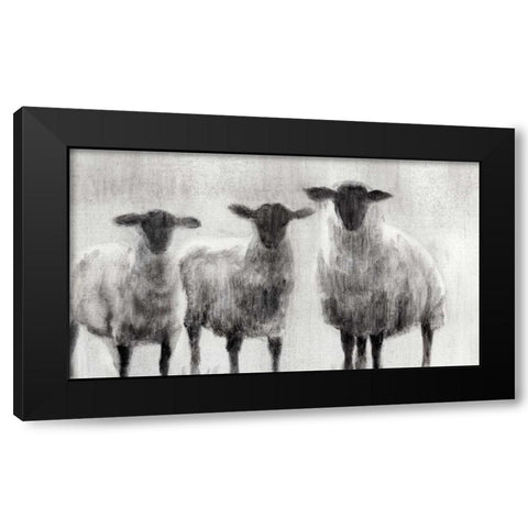 Rustic Sheep I Black Modern Wood Framed Art Print by Harper, Ethan