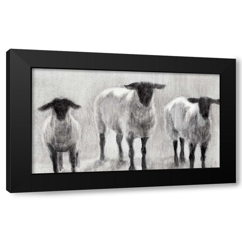 Rustic Sheep II Black Modern Wood Framed Art Print by Harper, Ethan