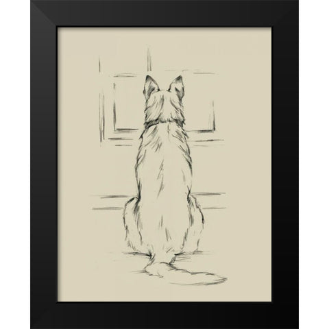 Waiting for Master II Black Modern Wood Framed Art Print by Harper, Ethan