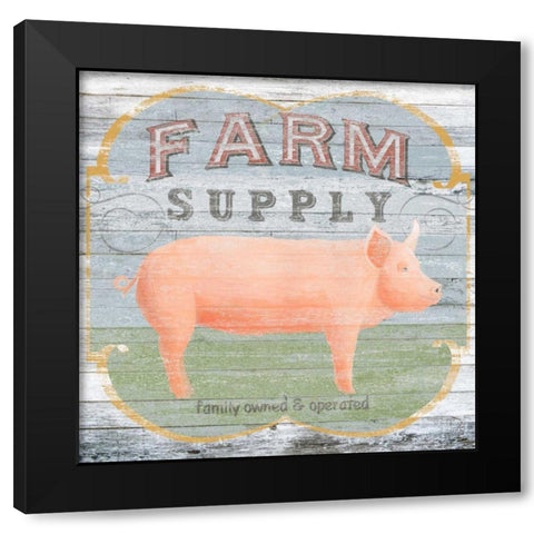 Farm Supply II Black Modern Wood Framed Art Print by Vess, June Erica
