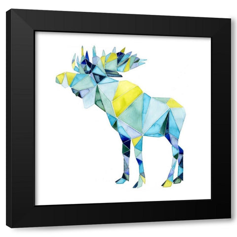 Geo Animal III Black Modern Wood Framed Art Print by Popp, Grace