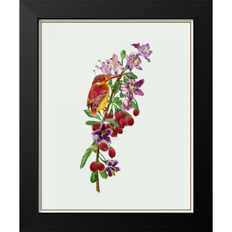 Lycium Barbarum II Black Modern Wood Framed Art Print by Wang, Melissa