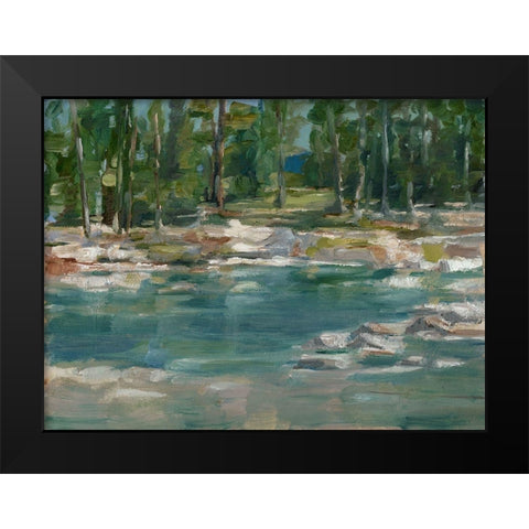 Northwestern Lake I Black Modern Wood Framed Art Print by Harper, Ethan