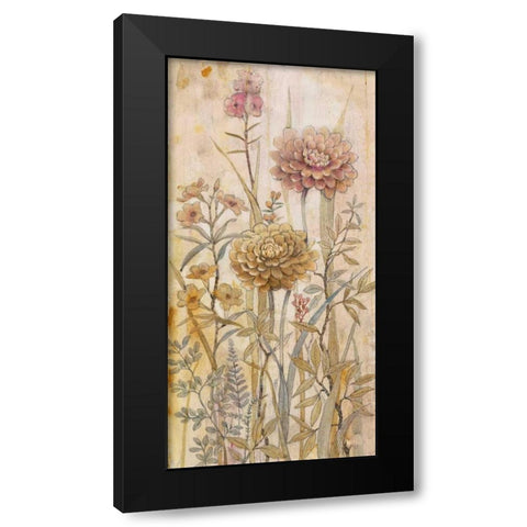 Floral Chinoiserie I Black Modern Wood Framed Art Print by OToole, Tim