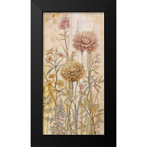 Floral Chinoiserie I Black Modern Wood Framed Art Print by OToole, Tim