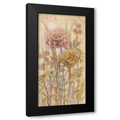 Floral Chinoiserie II Black Modern Wood Framed Art Print by OToole, Tim