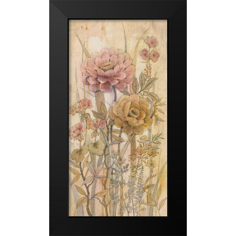 Floral Chinoiserie II Black Modern Wood Framed Art Print by OToole, Tim