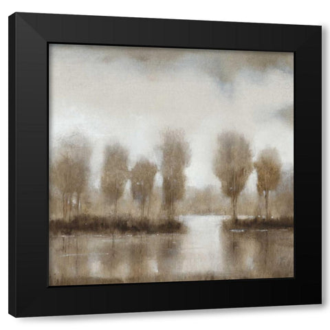 Subtle Reflection II Black Modern Wood Framed Art Print by OToole, Tim