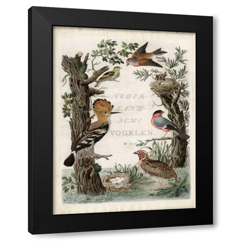 Woodpecker Sanctuary Black Modern Wood Framed Art Print by Nozeman