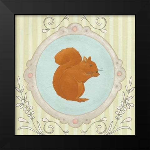 Forest Cameo I Black Modern Wood Framed Art Print by Vess, June Erica