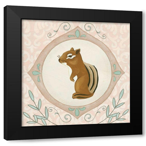 Forest Cameo II Black Modern Wood Framed Art Print with Double Matting by Vess, June Erica