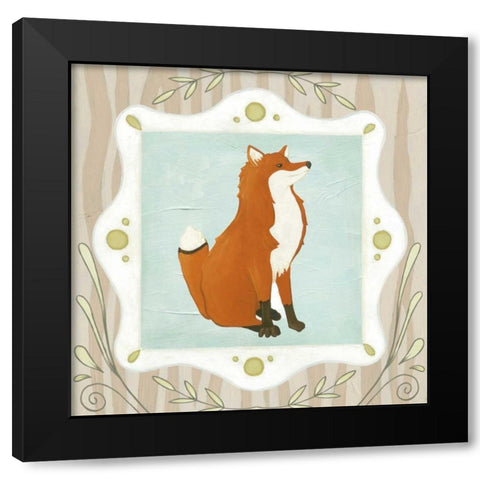 Forest Cameo III Black Modern Wood Framed Art Print with Double Matting by Vess, June Erica