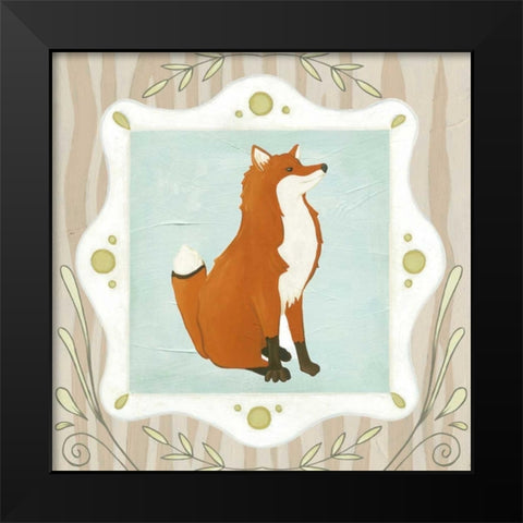 Forest Cameo III Black Modern Wood Framed Art Print by Vess, June Erica