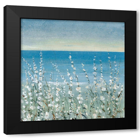 Coastline Blooms II Black Modern Wood Framed Art Print by OToole, Tim