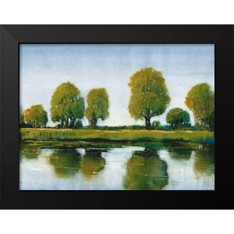 River Reflections I Black Modern Wood Framed Art Print by OToole, Tim