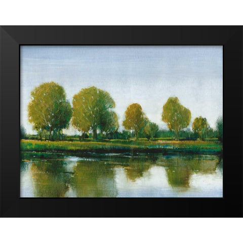 River Reflections II Black Modern Wood Framed Art Print by OToole, Tim