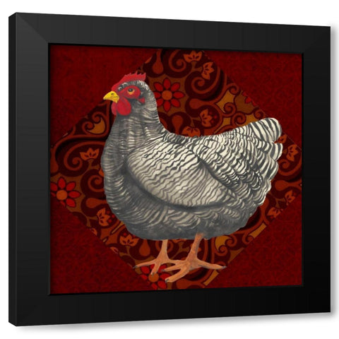 Yard Bird IV Black Modern Wood Framed Art Print with Double Matting by Popp, Grace