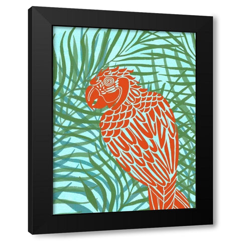 Luau III Black Modern Wood Framed Art Print by Vision Studio