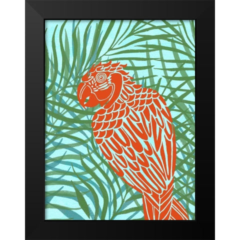 Luau III Black Modern Wood Framed Art Print by Vision Studio