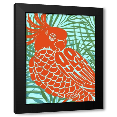 Luau IV Black Modern Wood Framed Art Print by Vision Studio