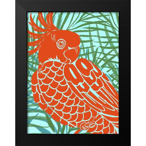Luau IV Black Modern Wood Framed Art Print by Vision Studio