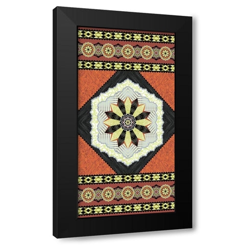 Endeavour Panel II Black Modern Wood Framed Art Print by Hoffman, Katia