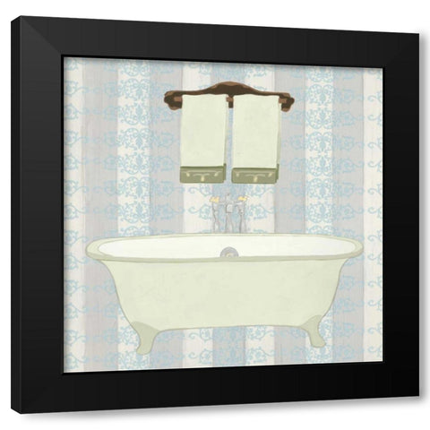 Riviera Bath I Black Modern Wood Framed Art Print by Vision Studio