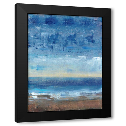 Calm Surf II Black Modern Wood Framed Art Print by OToole, Tim
