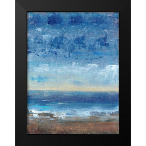 Calm Surf II Black Modern Wood Framed Art Print by OToole, Tim