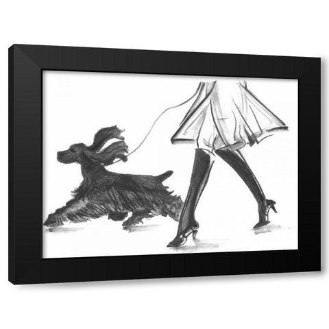 Perfect Companion I Black Modern Wood Framed Art Print with Double Matting by Harper, Ethan