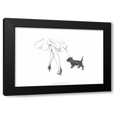 Perfect Companion IV Black Modern Wood Framed Art Print with Double Matting by Harper, Ethan