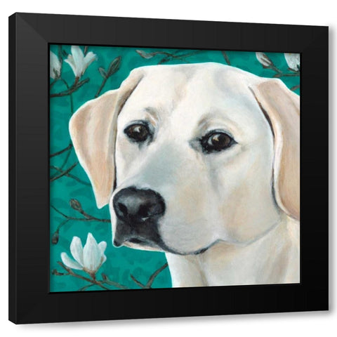 Dlynns Dogs - Magnolia Black Modern Wood Framed Art Print by Roll, Dylnn