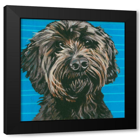 Dlynns Dogs - Mini Black Modern Wood Framed Art Print by Roll, Dylnn